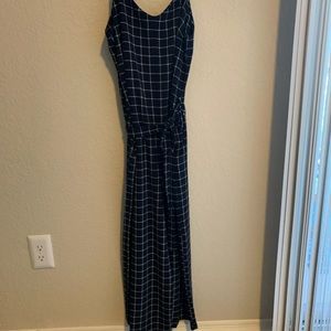 Navy and white jumper